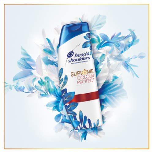 Head & Shoulders Suprême - Champú y acondicionador anticaspa con aceite de argán para un color de larga duración, 2 x 225 ml + 2 x 220 ml