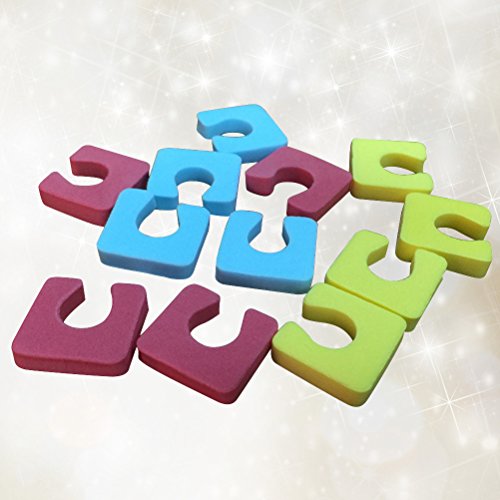 HEALLILY Soft Foam Toe Spacers Separadores Protectores Spreaders Toe Correctors Separate Toe Splint Holders 144pcs