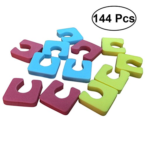 HEALLILY Soft Foam Toe Spacers Separadores Protectores Spreaders Toe Correctors Separate Toe Splint Holders 144pcs
