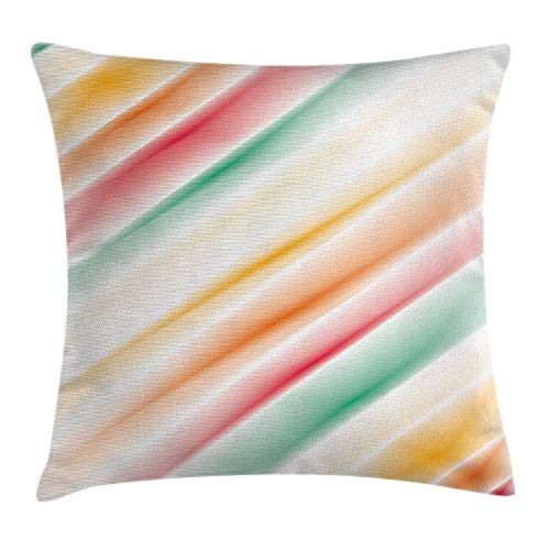 Heekie Funda de cojín Modern Art Home Decor Throw Pillow Cushion Cover, Purity Complex Themed Blurry Gradient Diffraction Display Creative Concept, Decorative Square Accent Pillow Case, Multi