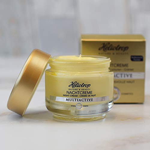 Heliotrop - Crema de noche multiactiva, complejo de principios activos intensivo, antiarrugas y cuidado de la humedad, estimula la síntesis de colágeno, 50