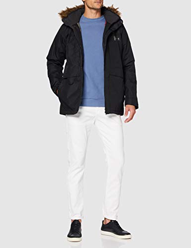 Helly Hansen COASTAL 2 Parka - Parka acolchada impermeable para hombre, color negro, talla XL