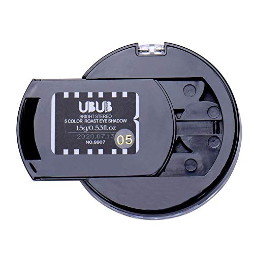 Henanyimeixiang Sombra de Ojos 5 Color De Sombra De Ojos De Polvo De Hornear Coastal Scents For Las Mujeres Radiante Natural Lisa Y Suave Impermeable Y Fácil De Quitar Maquillaje (Color : B)