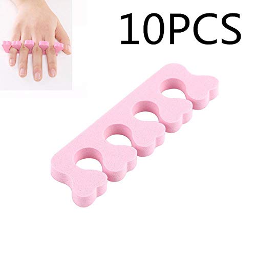 Heng Soft Foam Sponge Finger Toe Separator Manicure For Nail Art Salon Tools Pies Care Manicure Pedicure Tools, Clear