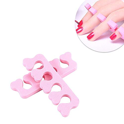 Heng Soft Foam Sponge Finger Toe Separator Manicure For Nail Art Salon Tools Pies Care Manicure Pedicure Tools, Clear