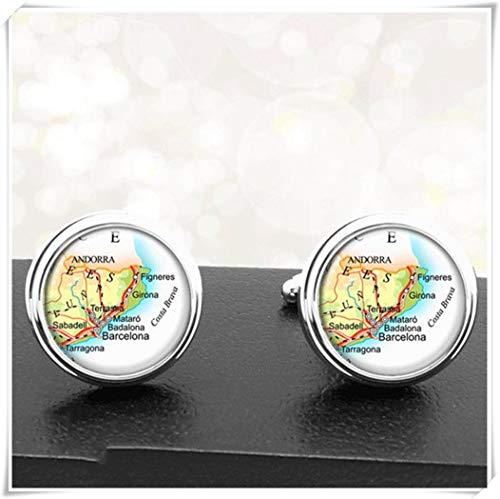 Heng Yuan - Gemelos con diseño de Mapa del Cheng de España Barcelona Badalona, Mataro Figneres Girona Andorra Europa UE