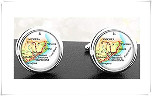 Heng Yuan - Gemelos con diseño de Mapa del Cheng de España Barcelona Badalona, Mataro Figneres Girona Andorra Europa UE