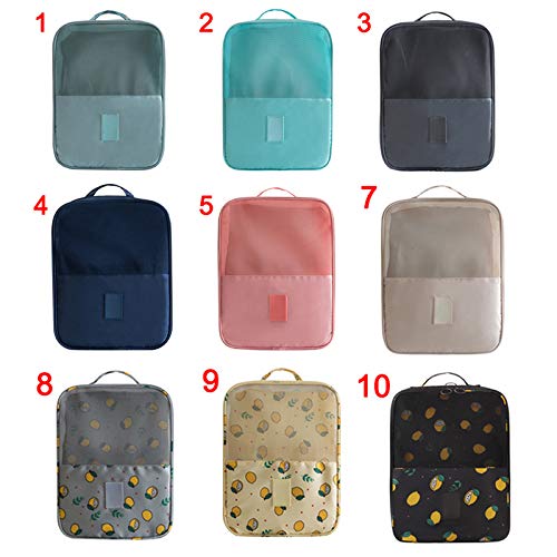 Herewegoo - Bolsa para zapatos de viaje, bolsa de almacenamiento para zapatos impermeables con mango de equipaje para 3 pares de zapatos