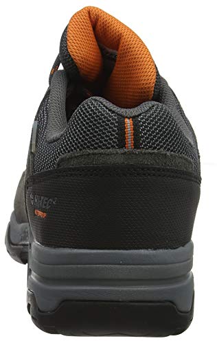 Hi-Tec Banderra II Low WP, Zapatillas de Senderismo para Hombre, Gris (Charcoal/Graphite/Burnt Orange 51), 41 EU