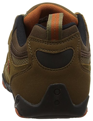 Hi-Tec Quadra Classic, Zapatillas de Senderismo para Hombre, Marrón (Smokey Brown/Burnt Orange), 42 EU