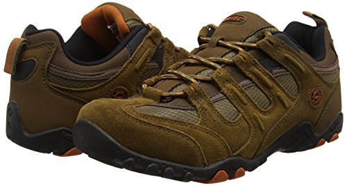 Hi-Tec Quadra Classic, Zapatillas de Senderismo para Hombre, Marrón (Smokey Brown/Burnt Orange), 42 EU
