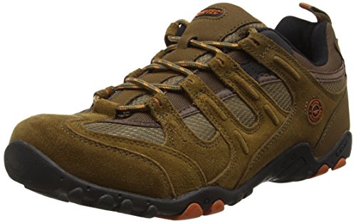 Hi-Tec Quadra Classic, Zapatillas de Senderismo para Hombre, Marrón (Smokey Brown/Burnt Orange), 42 EU