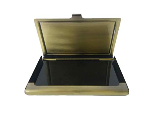 High Alpine Peaks Mountain Closeness to Nature - Tarjetero de acero inoxidable (metal), color bronce