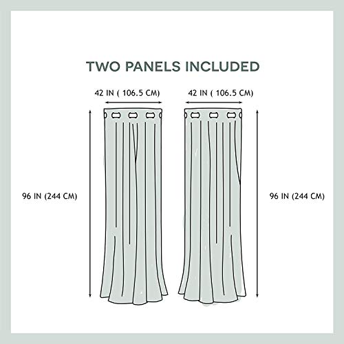 Hiiiman - Juego de 2 cortinas opacas con ojales, diseño de cachemira y ojo, estilo vintage, ideales para porche delantero, pasillos o puertas de patio