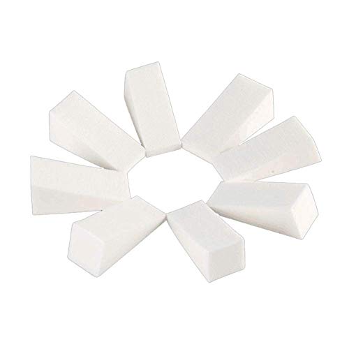 Hilai 12 UNIDS/SET Nail Esponja de Maquillaje Tipo Beauty Blender Trapezoide Beige Nail Art Esponja Estampación Polaco Manicura Nail Art Decoración Accesorios