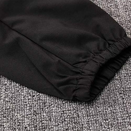 HL-TD Durable Ropa de Deporte de Manga Larga con Cremallera Completa con Capucha for niños Gimnasio al Aire Libre Tapa y los Pantalones de Hombres Rompevientos FY0063 Casual (Size : S)