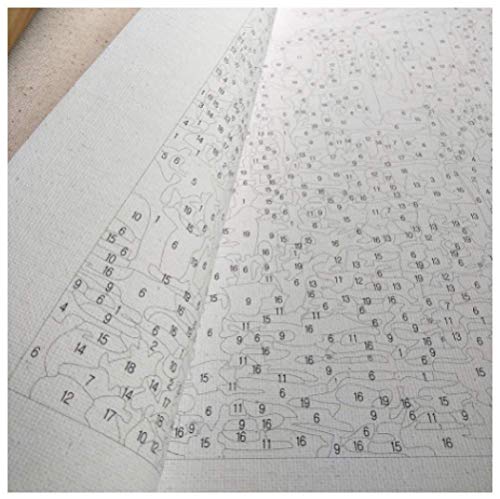 HNDEFZY LHTPLM ASD1618 Pintura Digital DIY por números Dependiente León Animalst Imagen de Arte de Pared Moderno para Arte de Pared del hogar Sin Marco 40cmx50cm