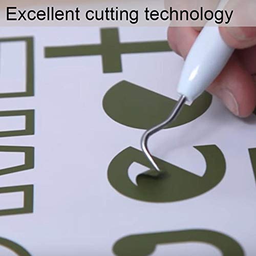 HNXDP Moda Hipster Barba Estilista de cabello Salón Etiqueta de la pared Vinilo Peluquería Decoración Interior Mural Papel pintado Arte Cita Extraíble Gris Oscuro 42x46cm