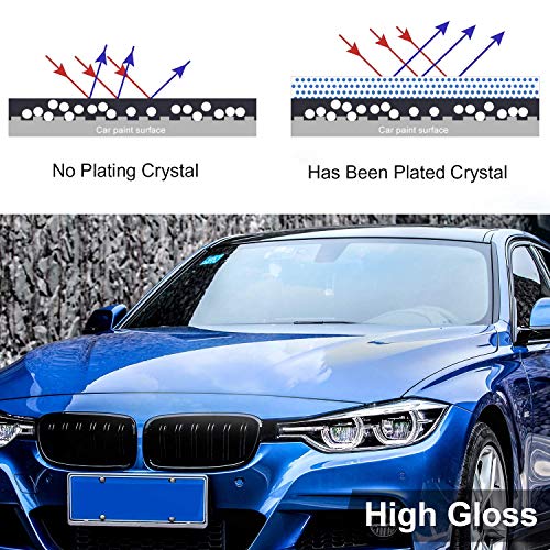 Hocossy 10H Nano Super Ceramic Coating Hydrophobic for Cars-High Gloss Ceramic Car Coating Car Care Kit 30ml -Anti Scratch, Protection Stains and UV Light-2019 Actualizado