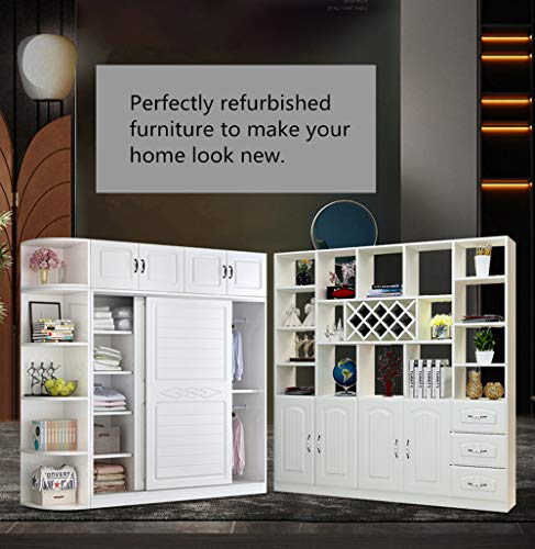 Hode Papel Adhesivo para Muebles Cocina Vinilo Decorativo Pegatina Rollo Autoadhesivo Impermeable Vinilo Madera Blanco Mate 30X200cm