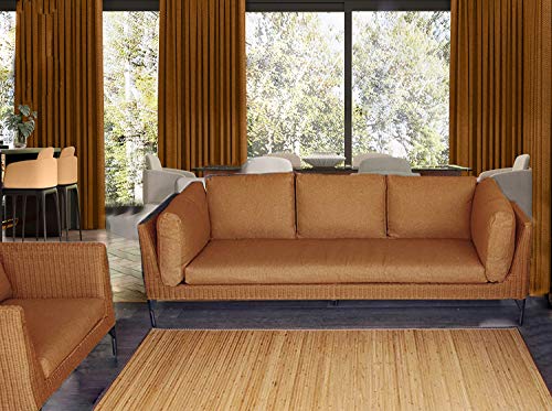 Hogar y Mas Alfombra Pasillera, Salón o Dormitorio, Madera de Bambú Natural para Interior (180x250)