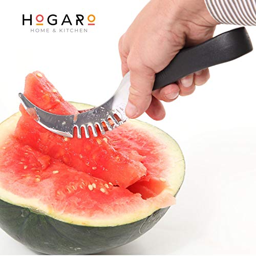 HOGARO Cortador de Sandia Diseñado en España Cortador de Melón Acero Inoxidable