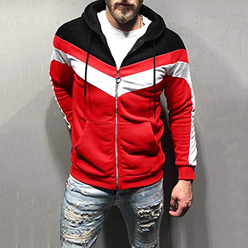 Hombres Sudadera con Capucha Casual Tops Deporte Blusa Manga Larga De Patchwork Blanca Beisbol Divertidas Camuflaje Calavera Camisas Otoño riou