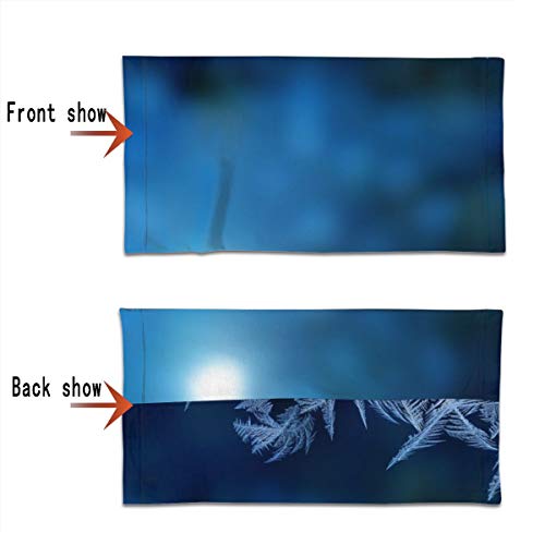 Homect Nature - Máscara de invierno para ventana de cristal con efecto hielo y frío, para mujer, para invierno, para la cabeza, bufandas, bufandas, bufandas, gorros mágicos para mujeres y hombres