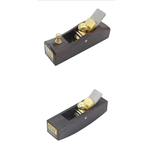 HomeDecTime 2pcs Mini Cepillo De Mano Japonés Carpintero Herramientas De Mano De Madera Dura Fácil De Usar # 2