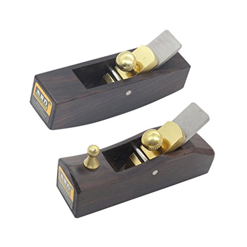 HomeDecTime 2pcs Mini Cepillo De Mano Japonés Carpintero Herramientas De Mano De Madera Dura Fácil De Usar # 2