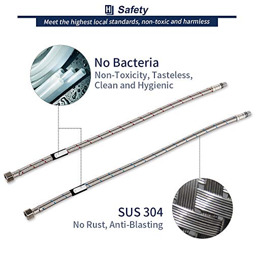 Homelody Grifo de Cocina Extraíble Acero Inoxidable Giratorio a 360° Aireador Desmontable Ahorra el Agua Grifería Monomando para Fregadero de Cocina Agua Fría y Caliente