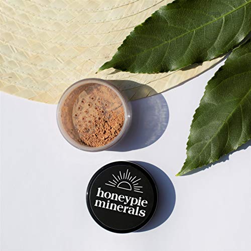 honeypie minerales maquillaje mineral – Natural – marrón – 10 G – , vegano maquillaje, polvos sueltos, perfecto para acné y piel sensible