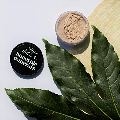 honeypie minerales – Natural Mineral Fundación – justo de oro – 10 G – , vegano maquillaje, polvos sueltos, perfecto para acné y piel sensible