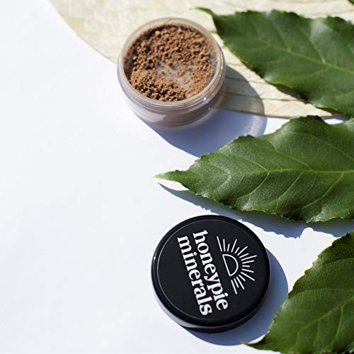honeypie minerales – Natural Mineral Fundación – Rich oscuro – 10 G – , vegano maquillaje, polvos sueltos, perfecto para acné y piel sensible