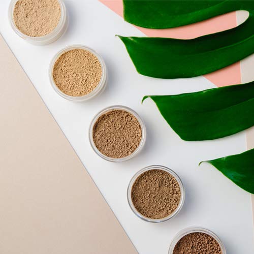 Honeypie Minerals – Base mineral natural – luz – 10 g – Vegano, maquillaje sin crueldad, polvo de cara suelta, perfecto para el acné y piel sensible