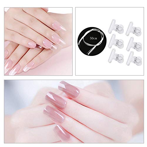 Hook.s Nail Art Fiberglass Professional Juego de Herramientas de manicura Salon de uñas de Fibra de Vidrio para UV Gel DIY Nails Extremidades