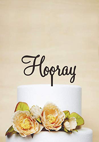 Hooray - Decoración para tartas de boda, decoración de tartas