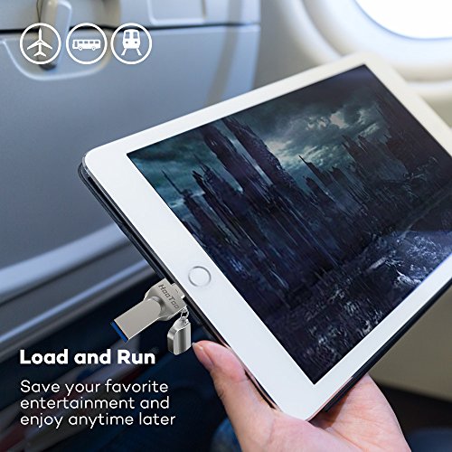 Hootoo Memoria Usb Para Iphone y Ipad 64Gb, [Certificado Mfi] Pendrive Otg Memoria Flash 2 en 1 Compatible con Iphone y Ipad, Iphone X/8/8Plus/7/7 Plus/6/6S/6S Plus/5S, Ipad, Mac, Portatiles Windows