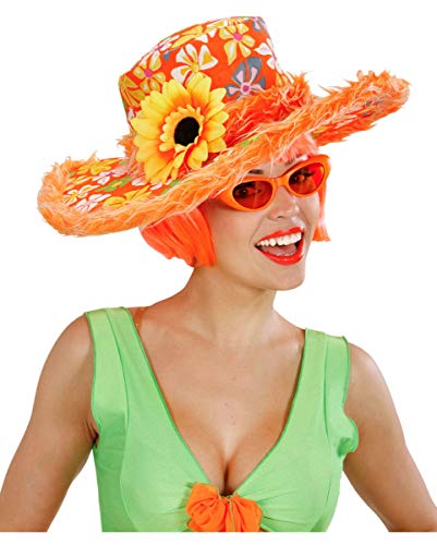 Horror-Shop sombrero de Ibiza con Orange felpa