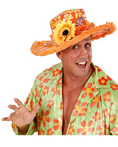 Horror-Shop sombrero de Ibiza con Orange felpa
