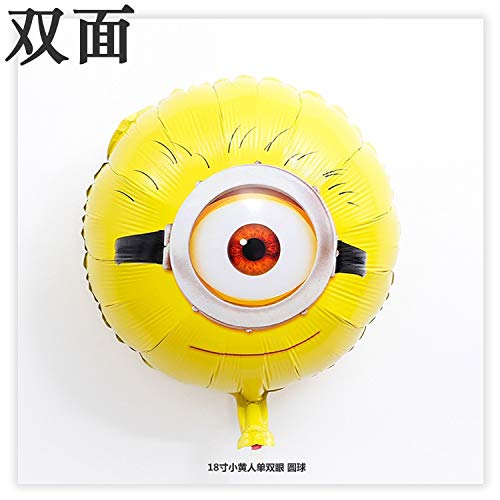 Htipdfg Globo En secuaces Globos 58x43cm Hoja 2 Pedazos/porción | Minions Gran Bola, Me Minion dépicables Juguetes, Globos verterán Aniversario Hoja, Banquete de Boda