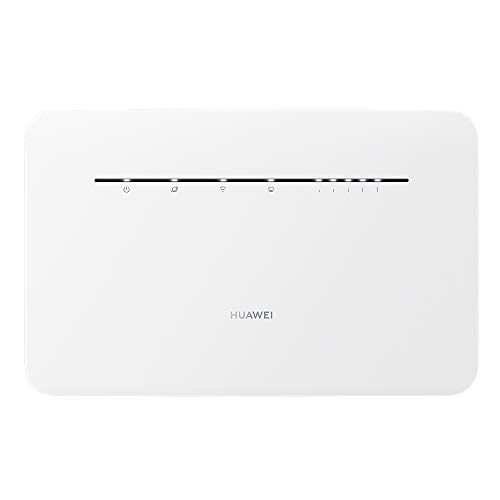 HUAWEI 4G Router 3 Pro B535 - Mobile WiFi 4G LTE (CAT.7) con punto de acceso WiFi, Soporte de selección automática WiFi de doble banda y beamforming, 4 puertos Gigabit, Instalación automática, Blanco