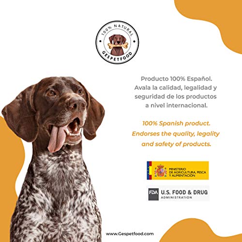 Hueso para Perros - Pack 12 Uds. - 6 Packs de Dos Rodajas de Codillo de cerdo para Perros - Sabor único - Mordedor para Perros - Mantiene las Encías Saludables - 100% Orgánico - Fabricado en España