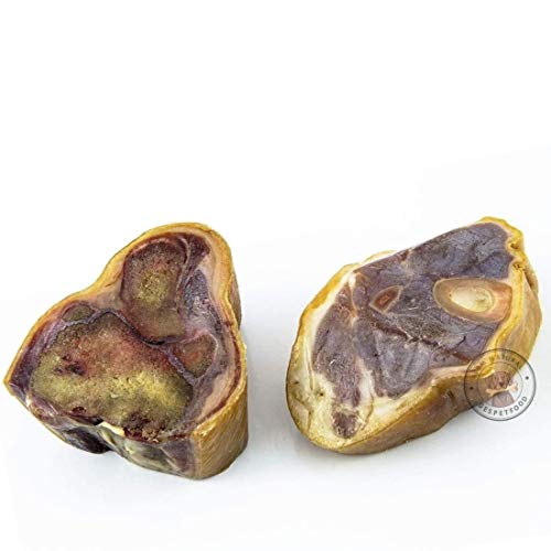 Hueso para Perros - Pack 12 Uds. - 6 Packs de Dos Rodajas de Codillo de cerdo para Perros - Sabor único - Mordedor para Perros - Mantiene las Encías Saludables - 100% Orgánico - Fabricado en España