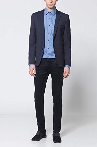 HUGO Alisters Chaqueta de Traje, Azul (Dark Blue 401), 105 (Talla del Fabricante: 90) para Hombre
