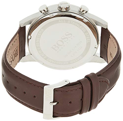 Hugo BOSS Reloj Cronógrafo para Hombre de Cuarzo con Correa en Cuero 1513495