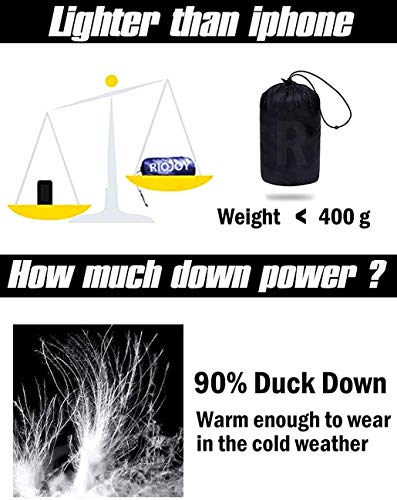 HuntDream Chaqueta de plumón para Hombre Chaqueta Acolchada Liviana para el Invierno Chaqueta Abrigada de Invierno Abrigo Acolchado Resistente al Agua al Aire Libre