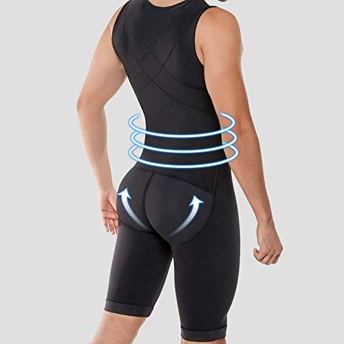 HuntDream Fajas para Hombres Abdomen Slimmer Body Tummy Control Compression Shirt