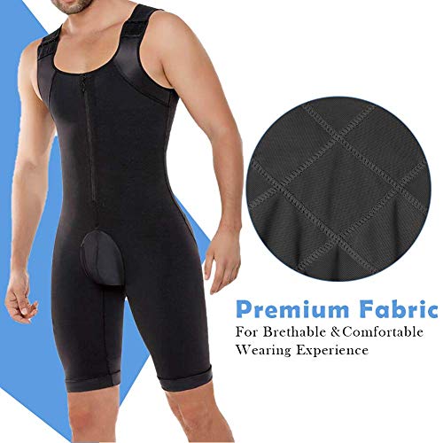 HuntDream Fajas para Hombres Abdomen Slimmer Body Tummy Control Compression Shirt