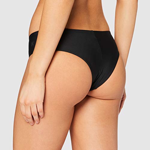 Hurley W Hipster Surf Bottom Parte De Abajo Bikini, Mujer, Black, XS
